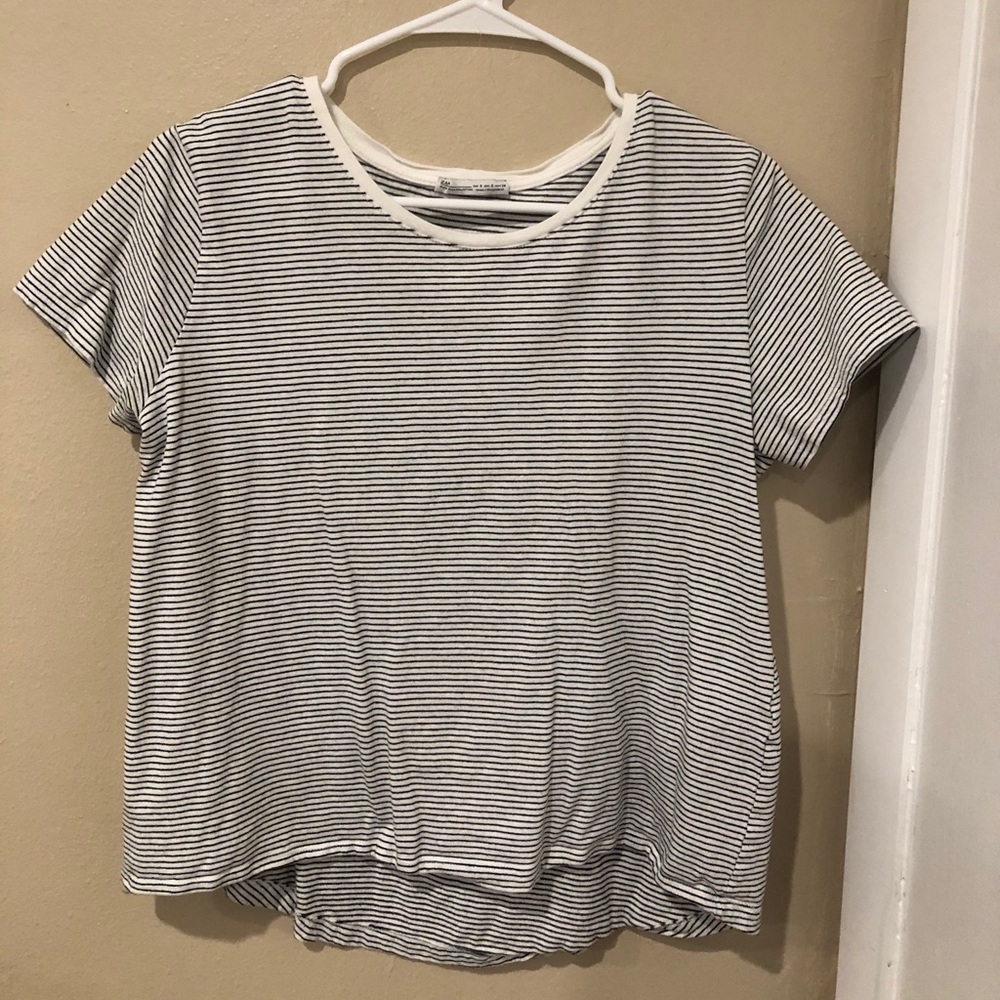 Black and White Striped T-Shirt